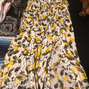 Lemon Pom Pom Palazzo pants